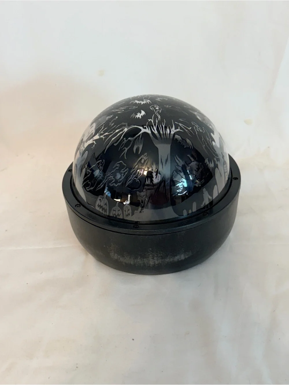 Gemmy Halloween Light Plastic Dome Scene Light Spooky Show-Does Not Rotate